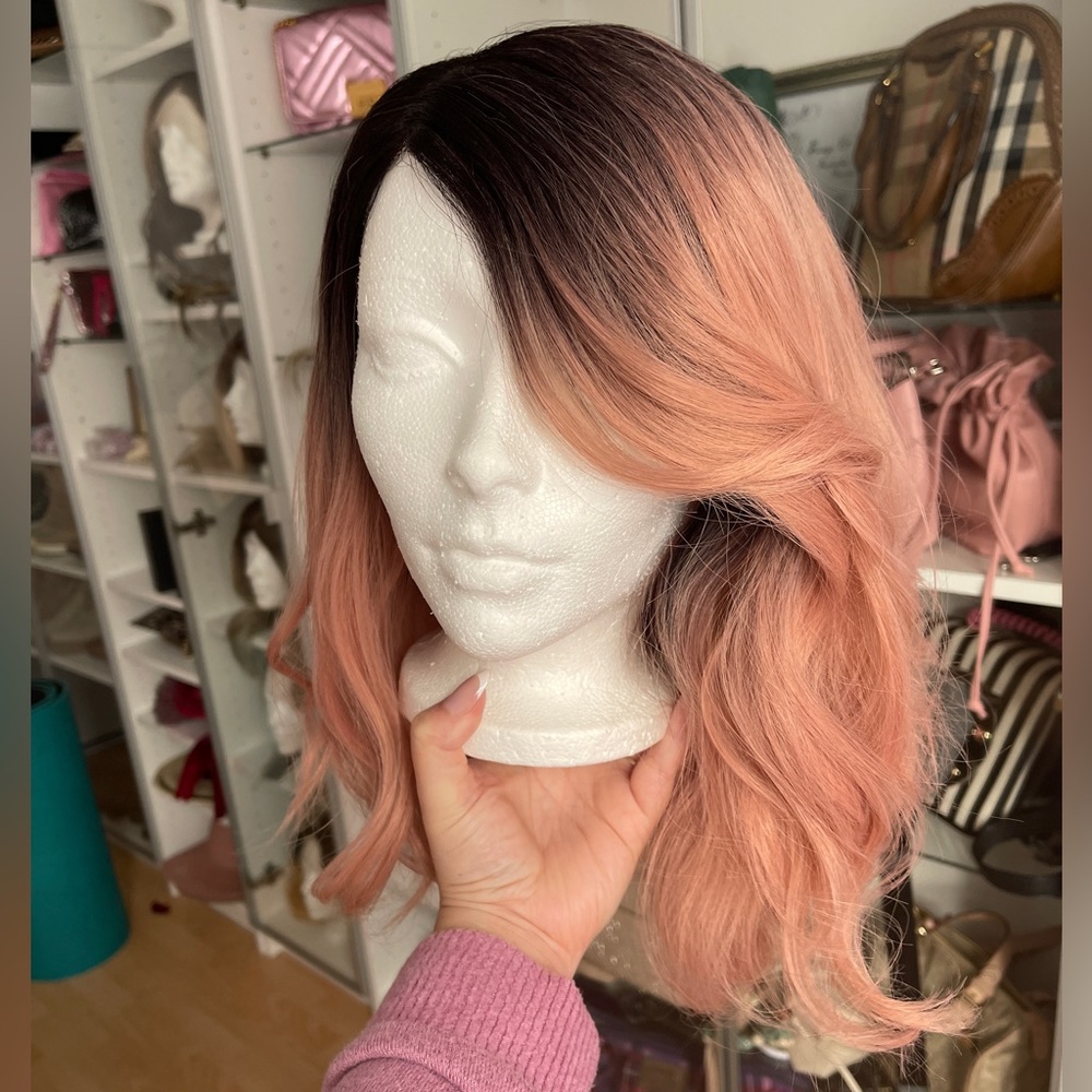 SALE!!$ lacefront pink wig